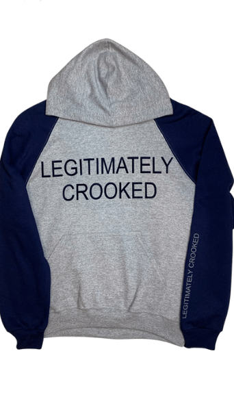 Legitimately Crooked Two Tone Hoodies