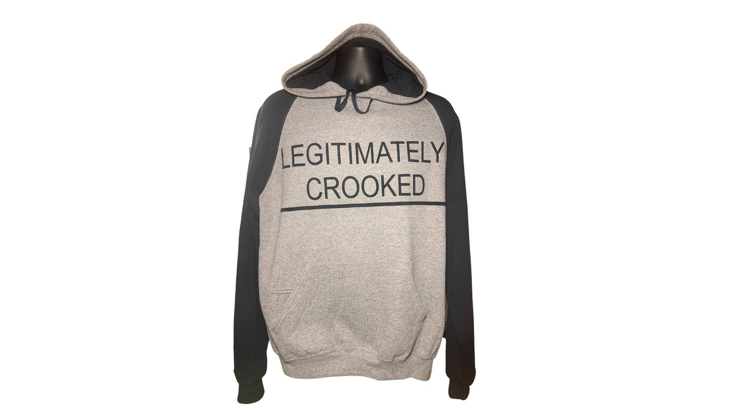 Legitimately Crooked Two Tone Hoodies