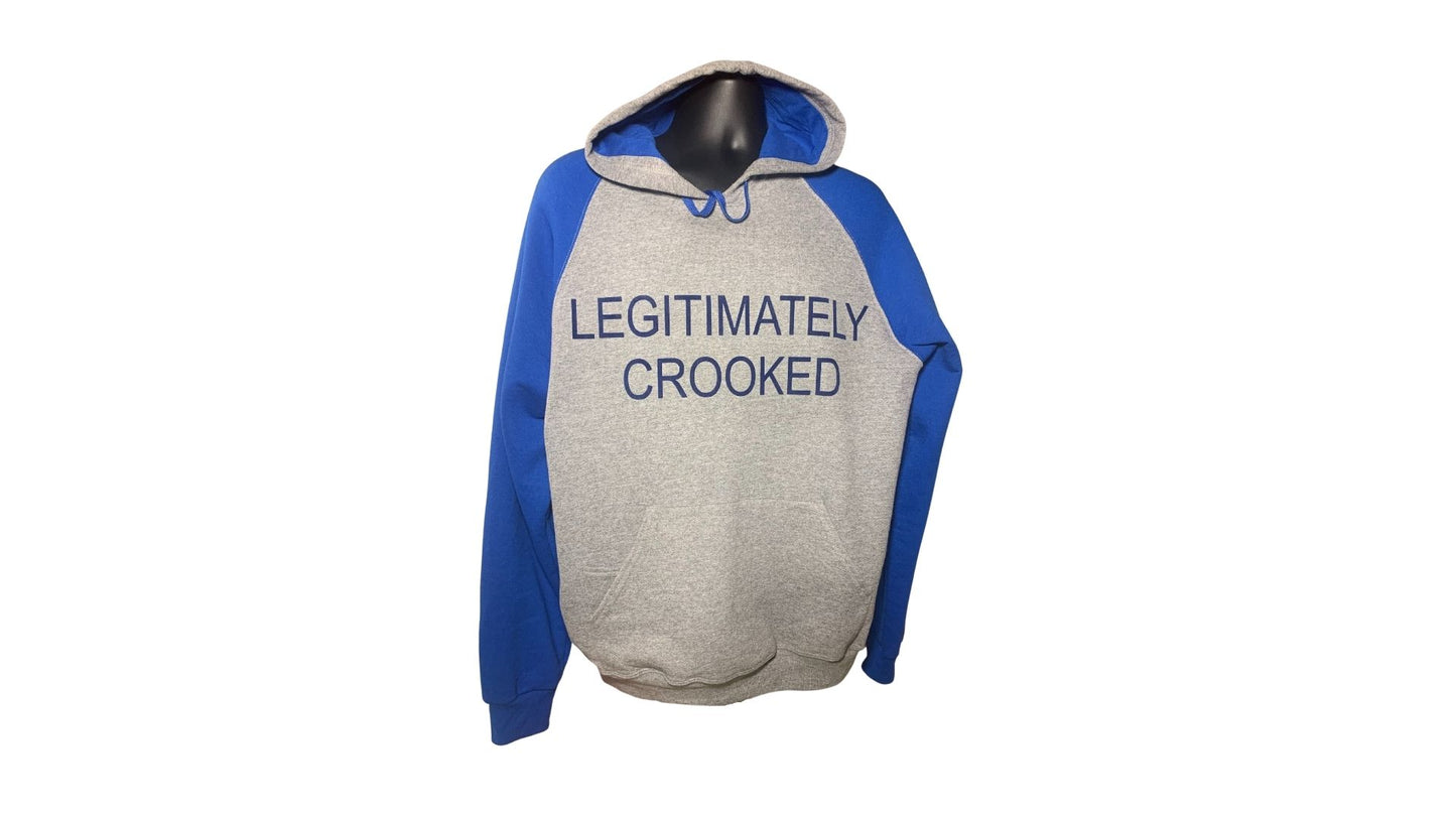 Legitimately Crooked Two Tone Hoodies