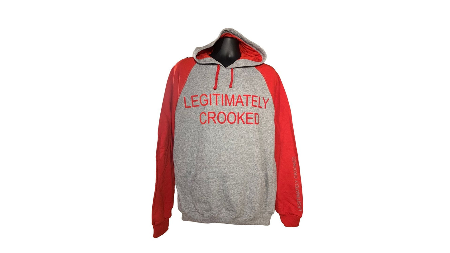 Legitimately Crooked Two Tone Hoodies